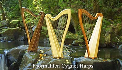 Three Cygnet model Thormahlen harps